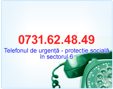0800 800 660 - Telefonul Copilului in sectorul 6 / 0731624849 - TELEFONUL DE URGENŢĂ ÎN SECTORUL 6