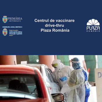 Start la vaccinări la Centrul de Vaccinare de tip drive-thru, în parcarea Plaza România