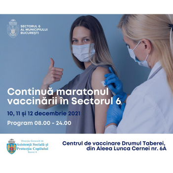 Continuă maratonul vaccinării in Sectorul 6