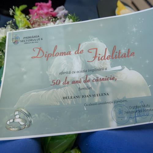 Premii de fidelitate la 50 de ani de căsătorie pentru 32 de cupluri din Sectorul 6