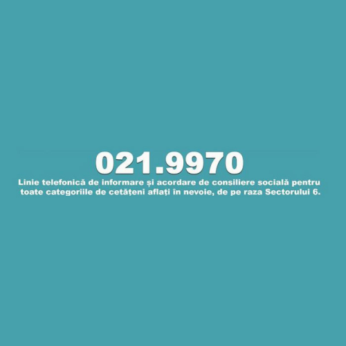 021.9970 – telefonul cetățenilor din Sectorul 6