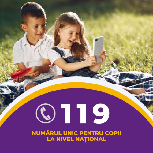 119 - numărul unic pentru copii la nivel național